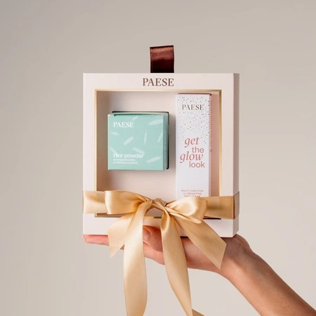 Zestaw do pielęgnacji twarzy Paese All About The Base 02 Get The Glow Look Krem do twarzy rozświetlający 30 ml + Puder sypki Rice ryżowy 10 g (5902627629402) - obraz 3