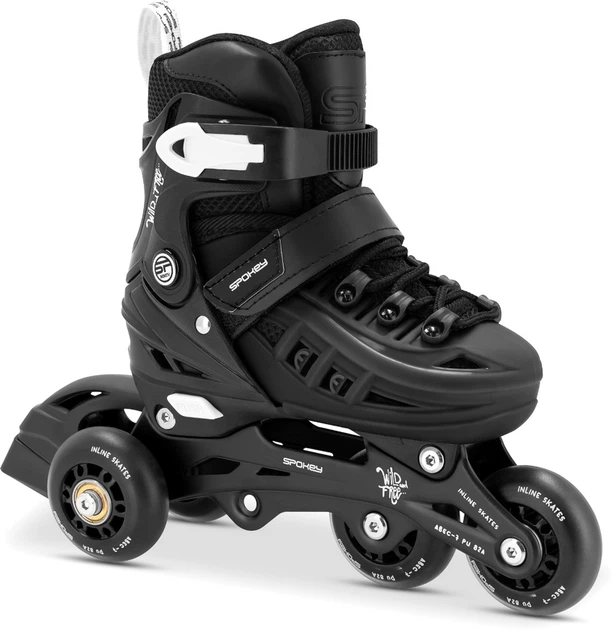 Ролики регульовані 4 в 1 Spokey 4ONE 39–42 944648 Чорні (5905339446480) - зображення 6