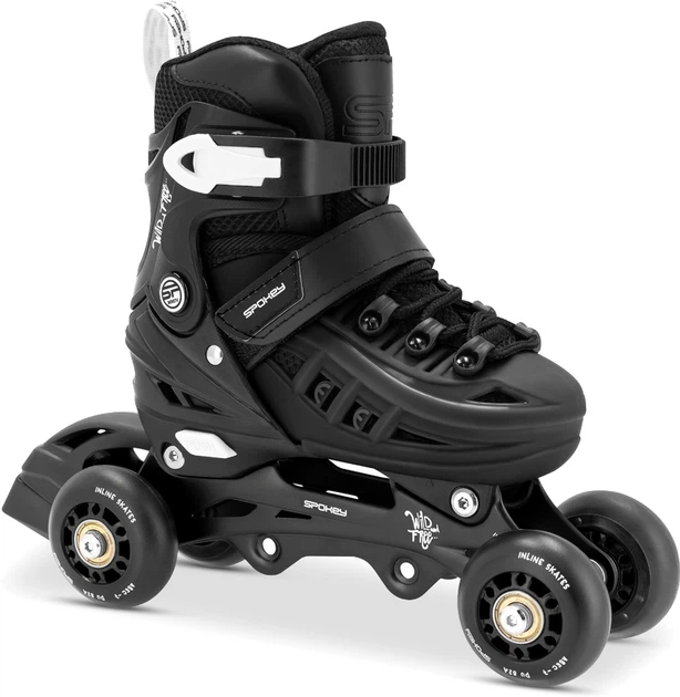 Ролики регульовані 4 в 1 Spokey 4ONE 39–42 944648 Чорні (5905339446480) - зображення 3