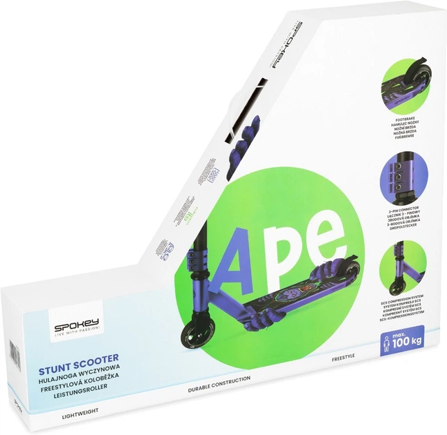 Трюковий самокат Spokey APE 944614 (5905339446145) - зображення 9