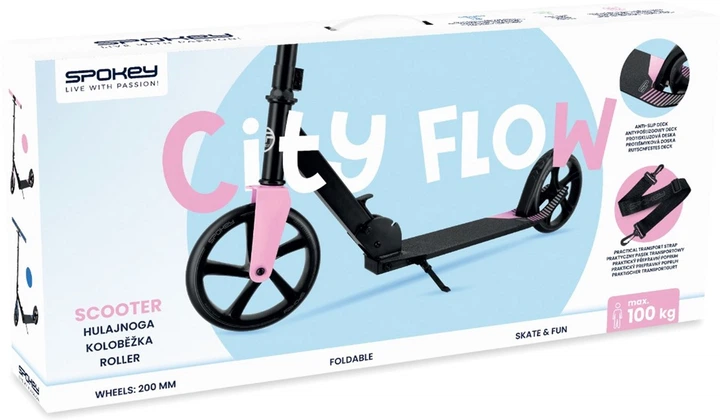 Міський самокат Spokey CITY FLOW 944598 (5905339445988) - зображення 12