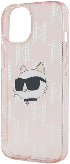 Панель Karl Lagerfeld IML Choupette Head & Monogram для Apple iPhone 13/14/15 Pink (KLHCN61HKLPCHP) - зображення 6