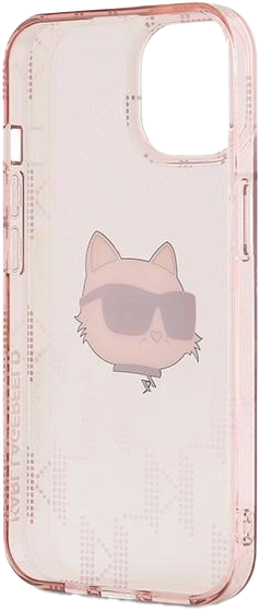 Панель Karl Lagerfeld IML Choupette Head & Monogram для Apple iPhone 13/14/15 Pink (KLHCN61HKLPCHP) - зображення 7