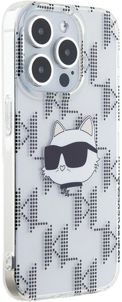 Панель Karl Lagerfeld IML Choupette Head & Monogram для Apple iPhone 15 Pro Transparent (KLHCP15LHKLPCHT) - зображення 3