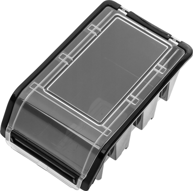 Zestaw kuwet warsztatowych z pokrywą Kadax KTR16 155 x 100 mm 10 szt. Czarne (5903699456774) - obraz 4