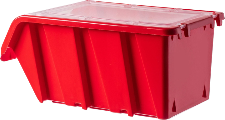 Zestaw kuwet warsztatowych z pokrywą Kadax KTR16 155 x 100 mm 10 szt. Czerwone (5903699456804) - obraz 5