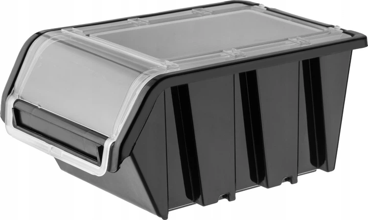 Zestaw kuwet warsztatowych z pokrywą Kadax KTR20 195 x 120 mm 10 szt. Czarne (5903699456835) - obraz 2