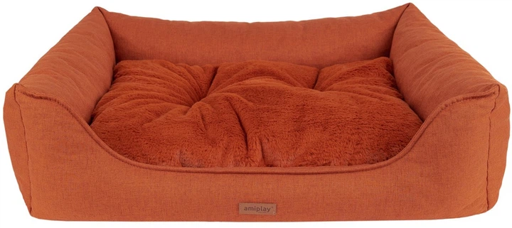 Лежак для собак Amiplay Como Sofa S Помаранчевий (5907563312128) - зображення 1