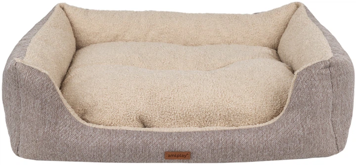 Legowisko dla psów Amiplay Malmo Sofa S Beżowe (5907563299368) - obraz 1