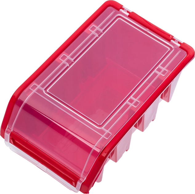 Zestaw kuwet warsztatowych z pokrywą Kadax KTR20 195 x 120 mm 20 szt. Czerwone (5903699456873) - obraz 4