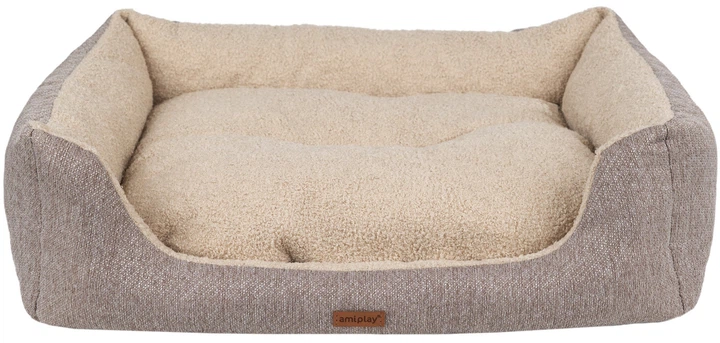 Legowisko dla psów Amiplay Malmo Sofa M Beżowe (5907563299382) - obraz 1