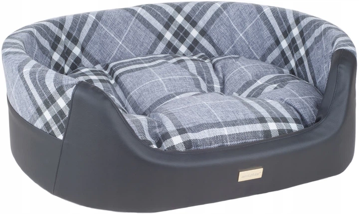 Legowisko dla psów Amiplay Kent Elipsa 2w1 M Czarne (5907563239395) - obraz 2
