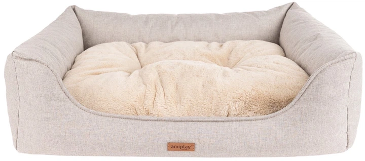 Legowisko dla psów Amiplay Como Sofa M Beżowe (5907563312159) - obraz 1