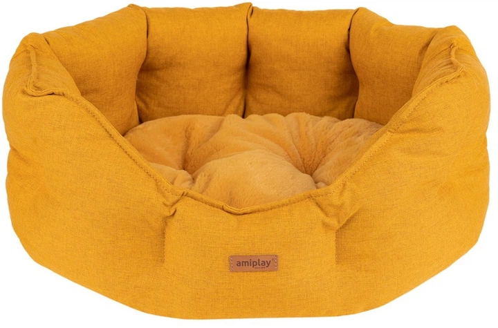 Legowisko dla psów Amiplay Como Colosseum S Żółte (5907563312371) - obraz 1
