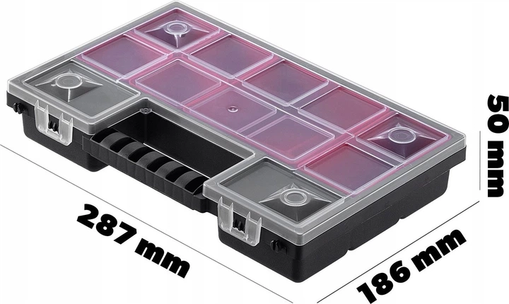 Organizer warsztatowy Kadax KNO30205B 6 szuflad 12 szt. (5903699456958) - obraz 5