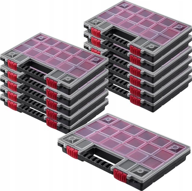 Organizer warsztatowy Kadax KNO35255B 18 szuflad 12 szt. (5903699456996) - obraz 1