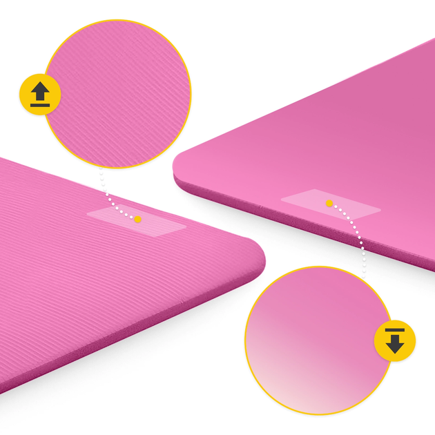 Коврик (мат) спортивный 4FIZJO NBR 180 x 60 x 1.5 см для йоги и фитнеса Pink (P-5905973405669) - Фото 8 Коврик (мат) спортивный 4FIZJO NBR 180 x 60 x 1.5 см для йоги и фитнеса Pink (P-5905973405669) - изображение 8