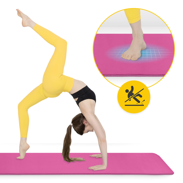 Коврик (мат) спортивный 4FIZJO NBR 180 x 60 x 1.5 см для йоги и фитнеса Pink (P-5905973405669) - Фото 10 Коврик (мат) спортивный 4FIZJO NBR 180 x 60 x 1.5 см для йоги и фитнеса Pink (P-5905973405669) - изображение 10