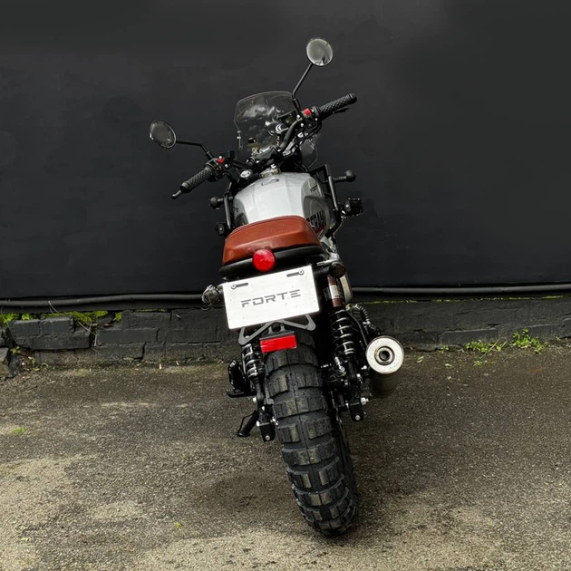 Мотоцикл Scrambler FT300-F6P Forte Сірий - Фото 2 Мотоцикл Scrambler FT300-F6P Forte Сірий - изображение 2