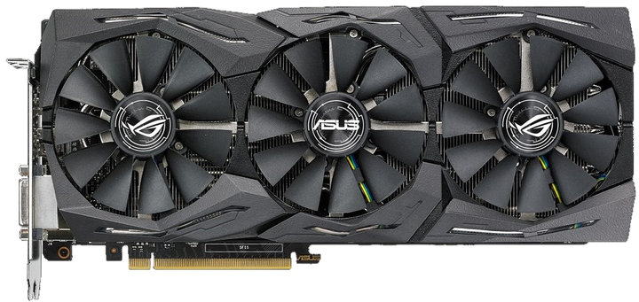 Відеокарта GeForce GTX 1080 Ti 11GB Asus ROG Strix Gaming (ROG-STRIX-GTX1080TI-11G-GAMING) Б/В - Фото 2 Відеокарта GeForce GTX 1080 Ti 11GB Asus ROG Strix Gaming (ROG-STRIX-GTX1080TI-11G-GAMING) Б/В - изображение 2