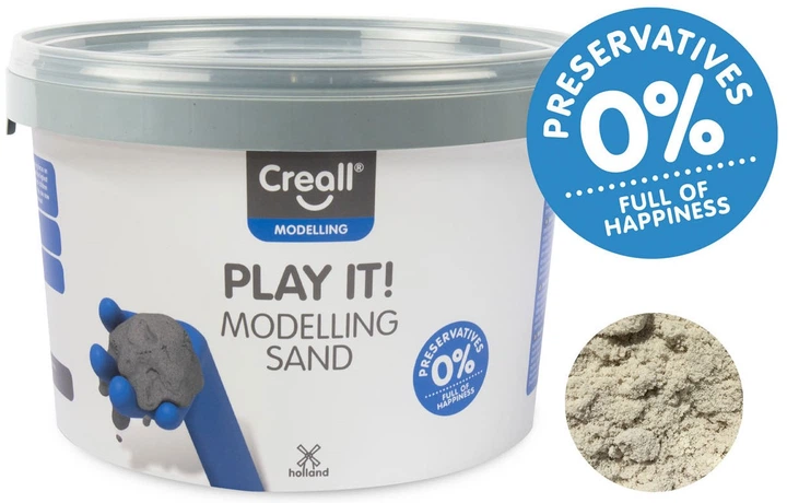Piasek kinetyczny Creall Play It Play Sand Naturalny 2500 g (3360095) (8714181032027) - obraz 1