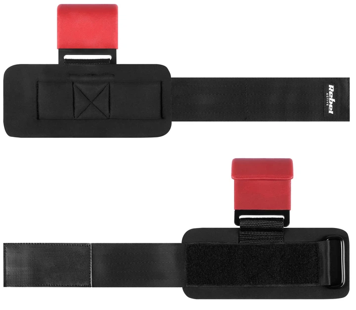 Тренувальні гачки Rebel Active до станової тяги 2 шт RBA-2505 (5901890101943) - зображення 4