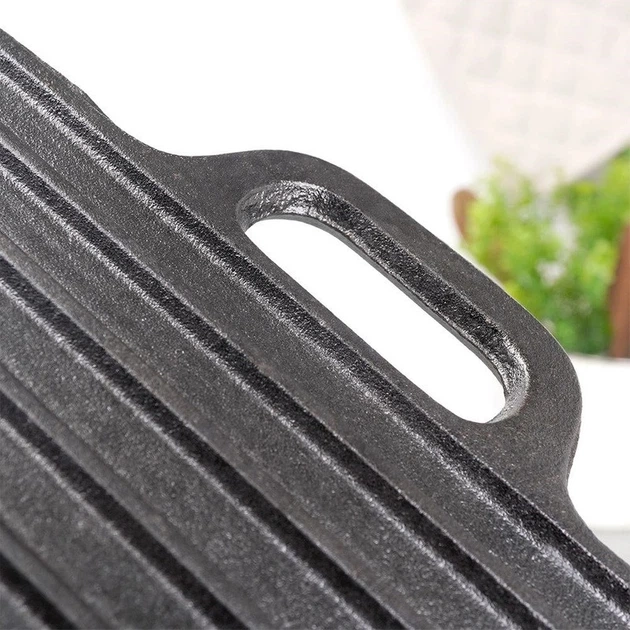 Сковорода-гриль Orion Litina чавунна двостороння 45.4 × 23 см (8592381165154) - зображення 4