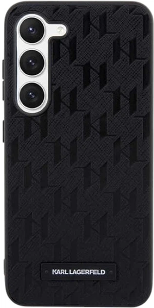 Etui Karl Lagerfeld Saffiano Mono Metal Logo do Samsung Galaxy S24 Plus Black (KLHCS24MSAKLHPK) - obraz 3