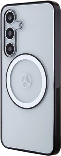 Etui Mercedes-Benz Printed Logo MagSafe do Samsung Galaxy S24 Transparent (MEHMS24S23HUOKC) - obraz 2