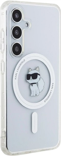 Etui Karl Lagerfeld IML Choupette MagSafe do Samsung Galaxy S24 Transparent (KLHMS24SHFCCNOT) - obraz 4