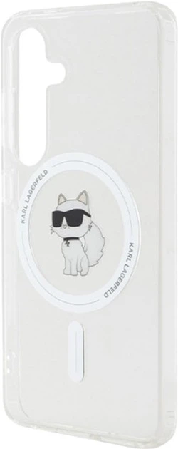 Etui Karl Lagerfeld IML Choupette MagSafe do Samsung Galaxy S24 Transparent (KLHMS24SHFCCNOT) - obraz 6