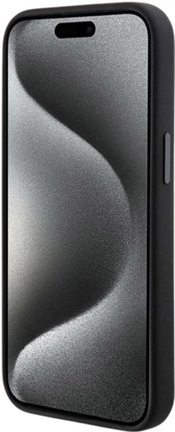 Etui AMG Silicone Large Rhombuses Pattern MagSafe do Apple iPhone 15/14/13 Black (AMHMP15S23SSPK) - obraz 5