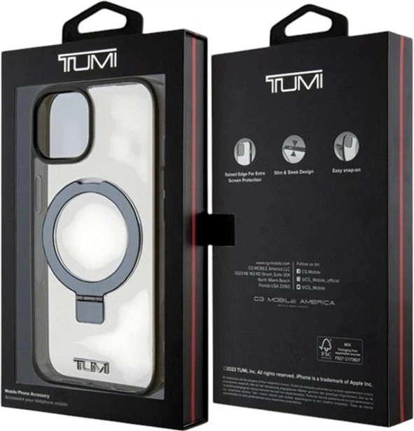 Панель TUMI Transparent Ring Stand MagSafe для Apple iPhone 15/14/13 White (TUHMP15SSSFC) - зображення 8
