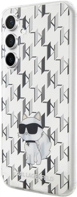 Etui Karl Lagerfeld Monogram Choupette do Samsung Galaxy S23 FE Transparent (KLHCS23FEHNCMKLT) - obraz 2