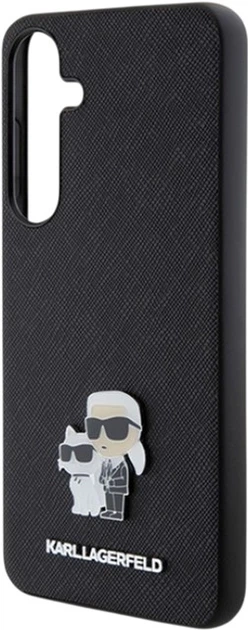 Etui Karl Lagerfeld Saffiano Karl&Choupette Metal Pin do Samsung Galaxy S24 Plus Black (KLHCS24MPSAKCMPK) - obraz 6