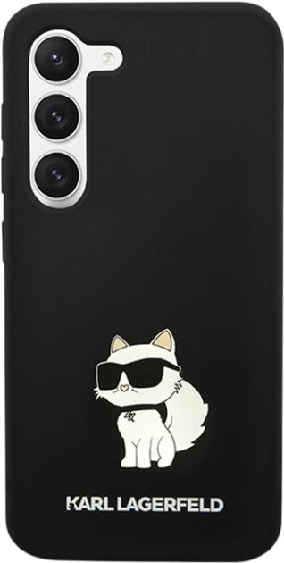 Etui Karl Lagerfeld Silicone Choupette do Samsung Galaxy S24 Plus Black (KLHCS24MSNCHBCK) - obraz 3