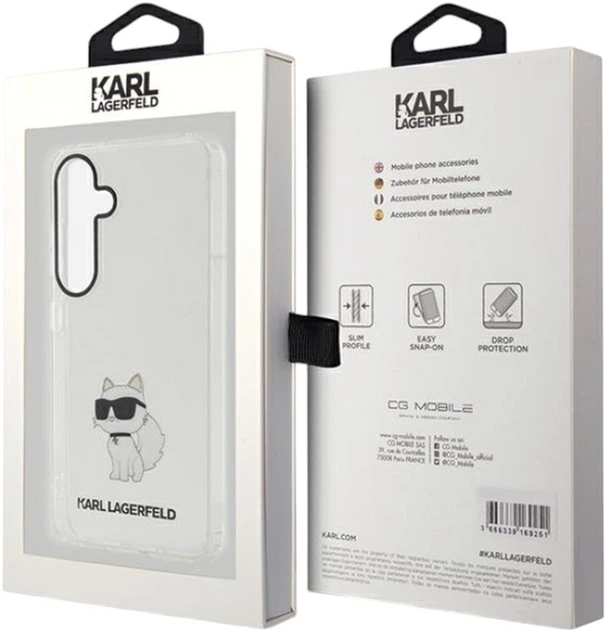 Etui Karl Lagerfeld IML Choupette do Samsung Galaxy S24 Plus Transparent (KLHCS24MHNCHTCT) - obraz 8