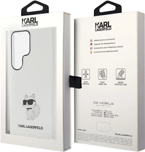Etui Karl Lagerfeld IML Choupette do Samsung Galaxy S24 Ultra Transparent (KLHCS24LHNCHTCT) - obraz 8