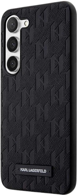 Etui Karl Lagerfeld Saffiano Mono Metal Logo do Samsung Galaxy S24 Black (KLHCS24SSAKLHPK) - obraz 2