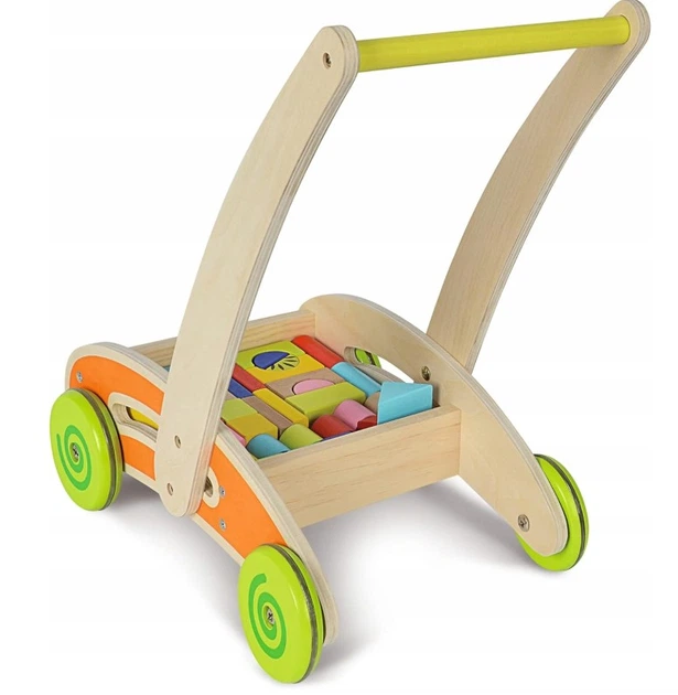 Ходунки дерев'яні Eichhorn з кубиками (4003046018332) - зображення 2