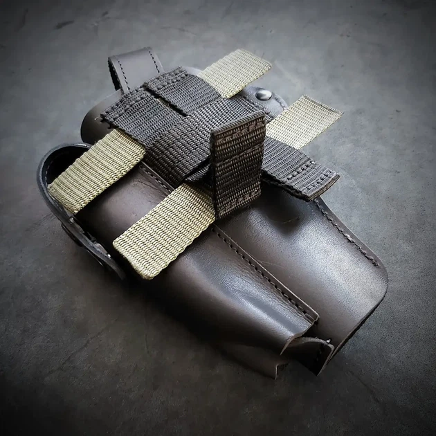 Поясная кобура АПС MOLLE кожа BLACK - зображення 4