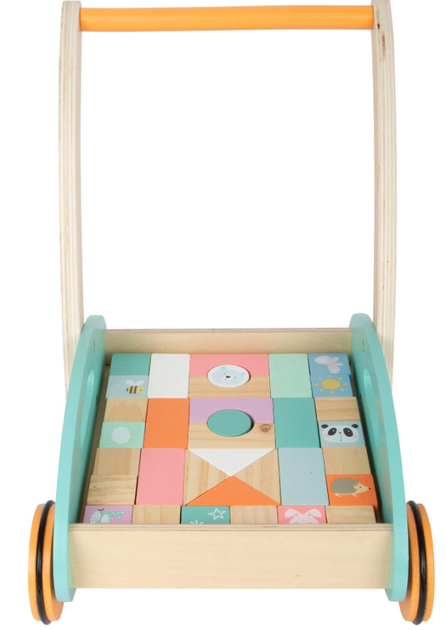 Chodzik drewniany Small Foot z klockami (4020972117663) - obraz 3