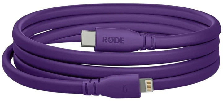 Кабель Rode SC19 USB-C – Lightning 1.5 m Purple (RODE SC19-PU) - зображення 3