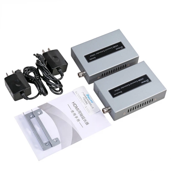 Передатчик-удлинитель конвертер HDMI сигнала по коаксиальному кабелю Extender DTECH DT-7057 300 м - изображение 3