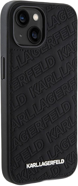 Панель Karl Lagerfeld Quilted K Pattern для Apple iPhone 15 / 14 / 13 Black (KLHCP15SPQKPMK) - зображення 2