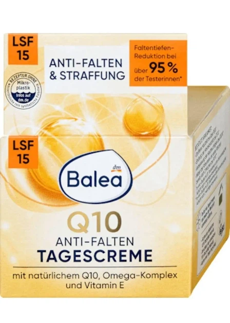 Крем для лица против морщин Balea Q10 SPF 15, 50 мл - Фото 5 Крем для лица против морщин Balea Q10 SPF 15, 50 мл - изображение 5