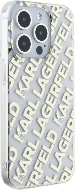 Панель Karl Lagerfeld IML Fullover Logo для Apple iPhone 15 Pro Max Golden (3666339258696) - зображення 4