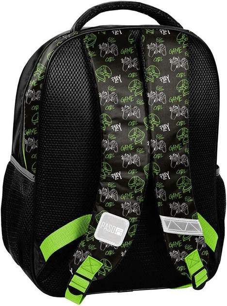 Шкільний рюкзак Paso Game on! Pad 38 x 28 x 15 см 18 л Чорний (5903162135366) - зображення 3