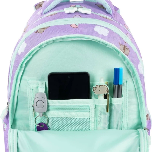 Шкільний рюкзак St.Majewski Pusheen 40 x 28 x 18 см 22 л Фіолетовий (5903235682681) - зображення 5