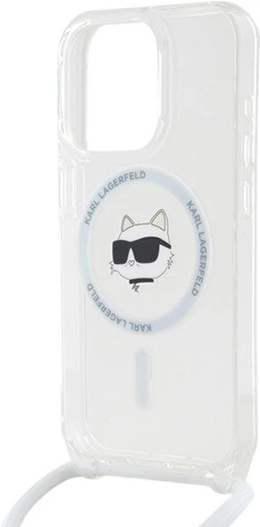 Панель Karl Lagerfeld IML Choupette Head & Cord Magsafe для Apple iPhone 15 Pro Max Transparent (KLHMP15XHCCHNT) - зображення 5